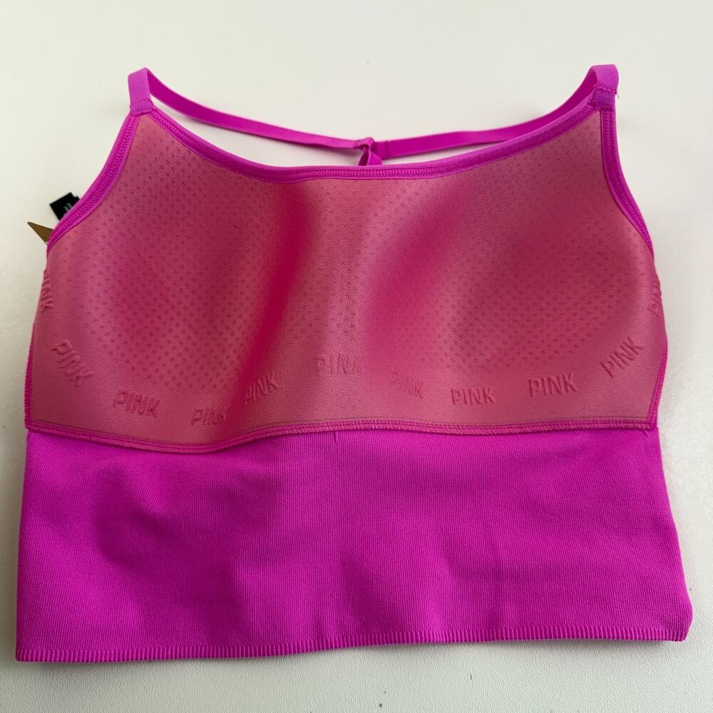 Victoria's Secret PINK Active Seamless Lightly Lined Sports Bra Pink Sz XL NWT - Picture 7 of 12